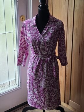 J. McLaughlin True Wrap Dress, Feminine, Classic & Chic